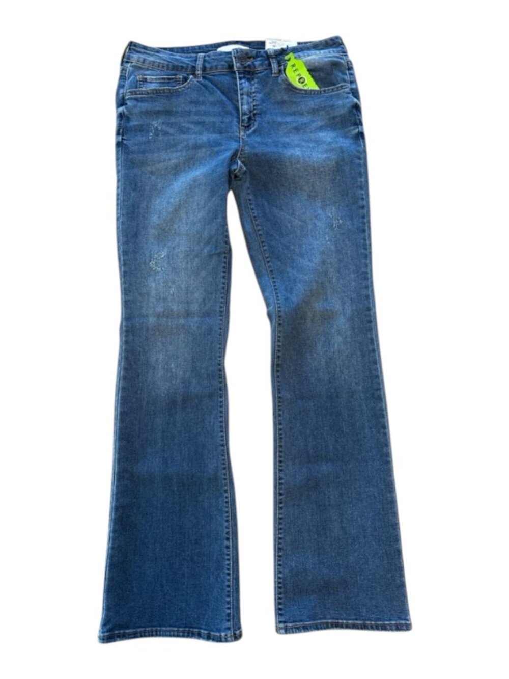 SO Repreve Bootcut Mild Distress Medium Wash Stretch Blue Jeans Size 11